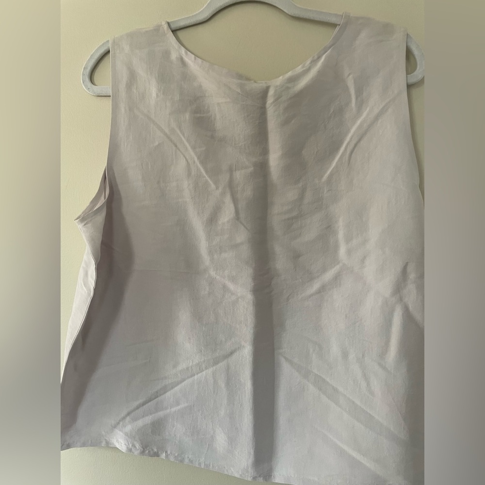 Eileen Fisher silk tank, white sized medium.